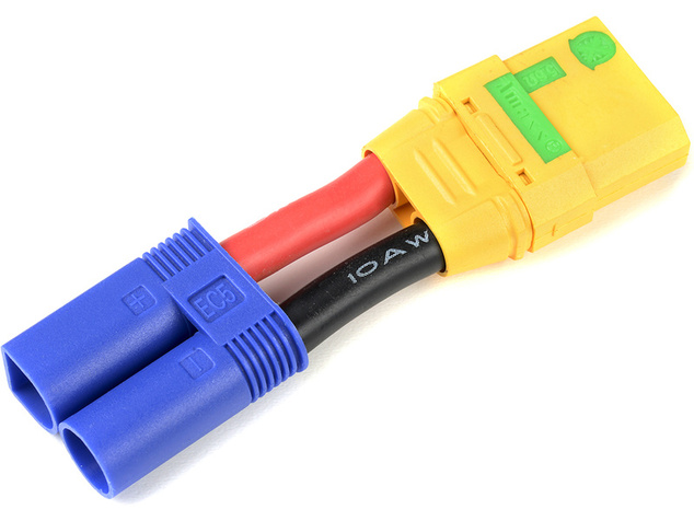 Konverzný kábel EC5 prístroj - XT-90 Anti-Spark batéria 10AWG