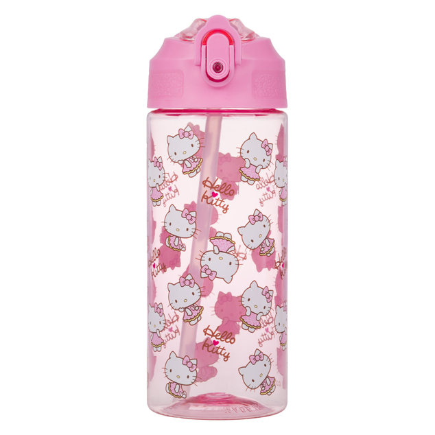 BAAGL Tritanová fľaša na nápoje so slamkou Hello Kitty Sweet Leopard, 500 ml