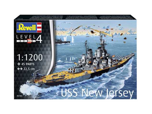 Plastikmodellbausatz Schiff 05183 - USS New Jersey (1:1200)