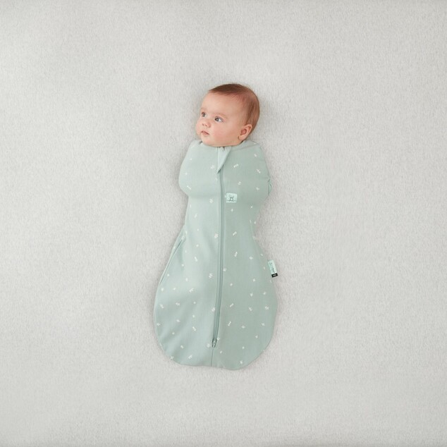 ERGOPOUCH Envoltorio y saco de dormir 2 en 1 Cocoon Sage 3-6 m, 6-8 kg, 1 tog