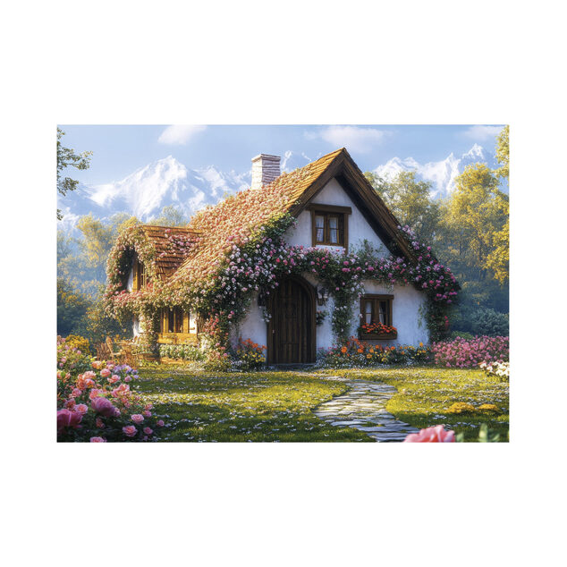 Puzzle Chata v údolí 100 XL dielikov