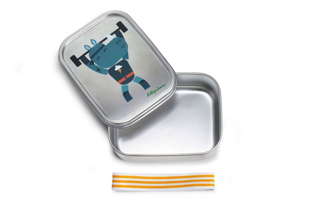 Lilliputiens - Edelstahl-Snackbox - Nashorn Marius