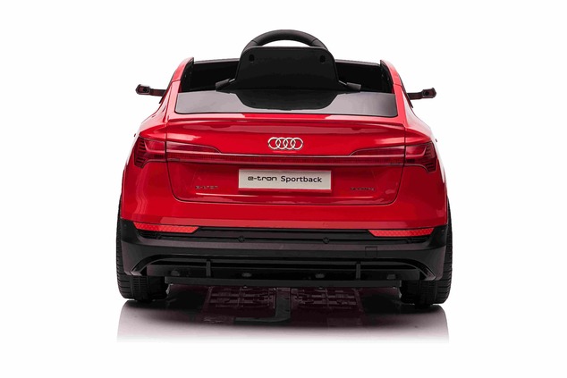 Elektrické autíčko Audi E-tron Sportback 12V, červené, široké jednomiestne sedadlo