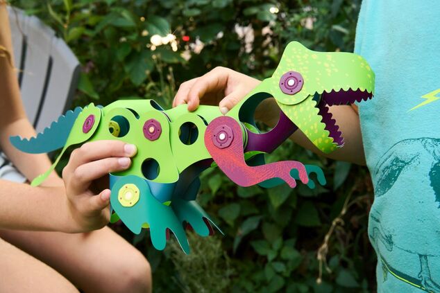 CLIXO Dino Discovery - ensemble de construction magnétique 22 pièces