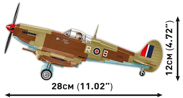 Cobi II WW Supermarine Spitfire Mk. IXe, 1:32, 352 k, 1 f