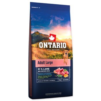 Krmivo Ontario Adult Large Lamb &amp; Brown Rice 12kg