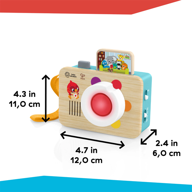 BABY EINSTEIN Hračka interaktívna so zvukom fotoaparát HAPE 6m+