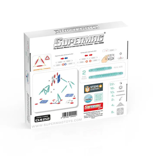 SUPERMAG magnetická stavebnica  Dynamic 66ks