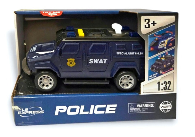 Coche de policía con efectos 16,5 cm