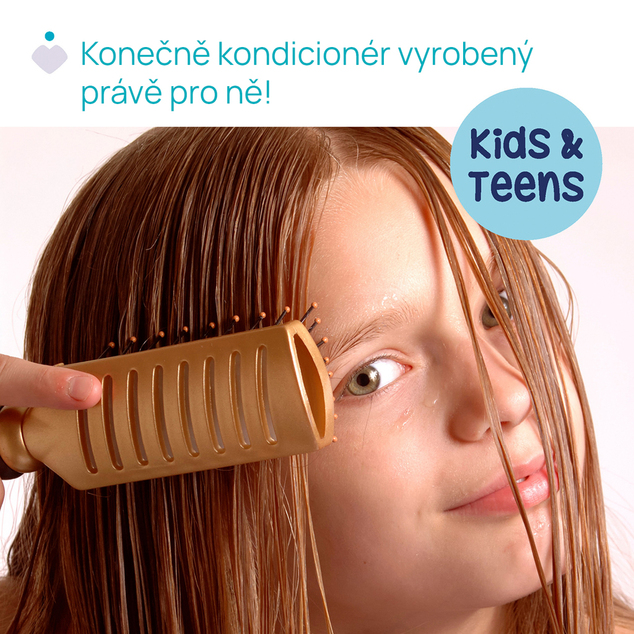 CHICCO Kondicionér na vlasy POP Vanilla Shiny 150ml s masážnou kefou na pokožku hlavy