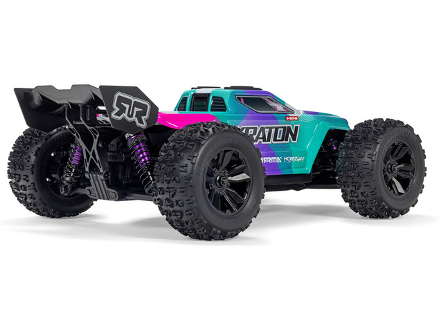 Arrma Mini Kraton 3S DSC BLX 1:16 4WD RTR turkizna/roza