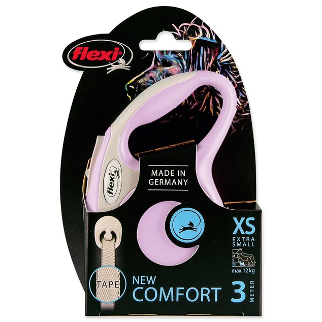Vodítko Flexi New Comfort páska XS ružové  3m