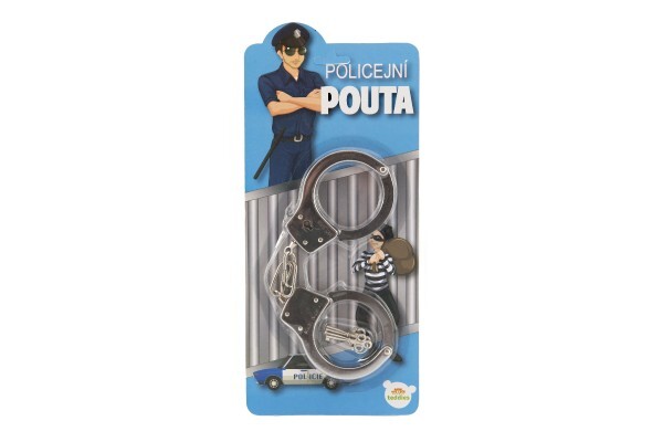 Putá policajný kov 17cm s kľúčom