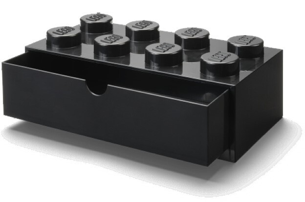 LEGO® Schreibtischbox 8 mit Schublade schwarz 316 x 158 x 113 mm