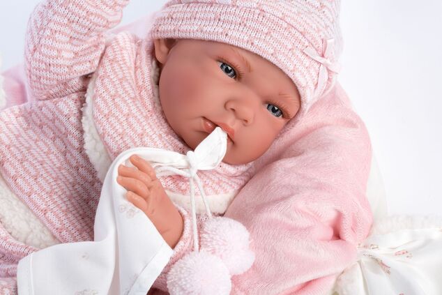 Llorens M738-60 oblečenie pre bábiku bábätko NEW BORN veľkosti 40-42 cm s doplnkami