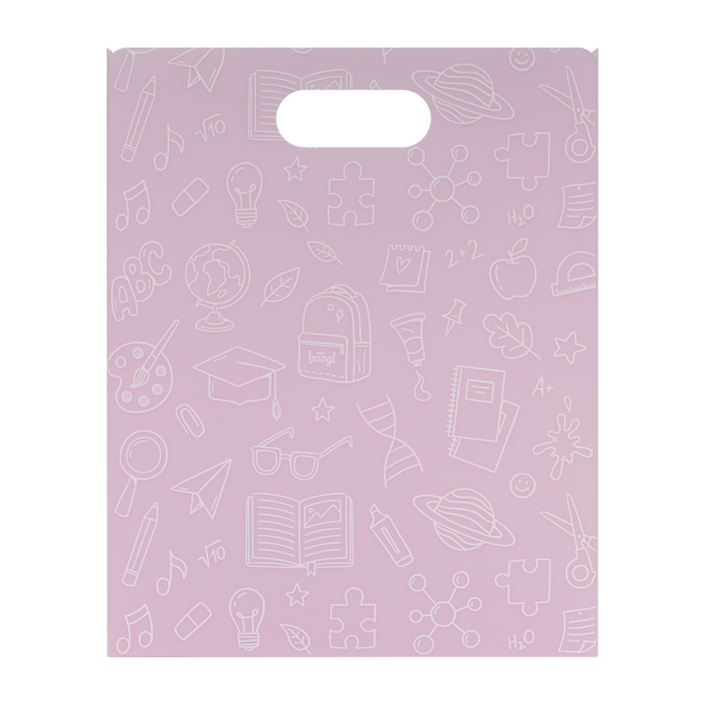 BAAGL Kunststoffmappen für Schulhefte School rosa