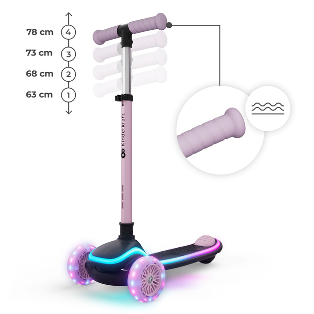 KINDERKRAFT Romobil i guralica 2u1 Raket Up Pink