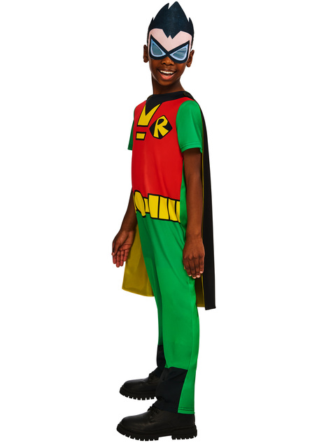 TEEN TITANS GO ROBIN detský kostým veľkosť S(122-128cm)