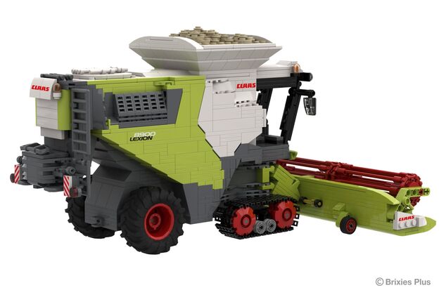 BRIXIES Plus 222.734 CLAAS LEXION 8900 TERRA TRAC - kombajn s prívesom, 1498 k