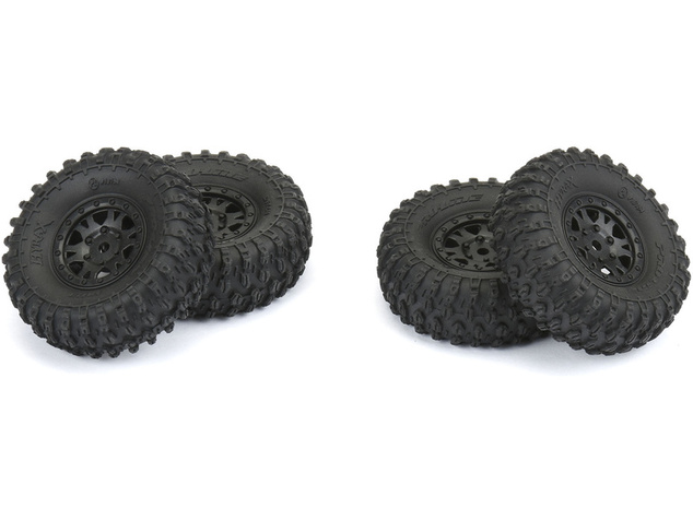 Pro-Line kolo 1:24, pneu Hyrax, disk Impulse H7 čierny (4)