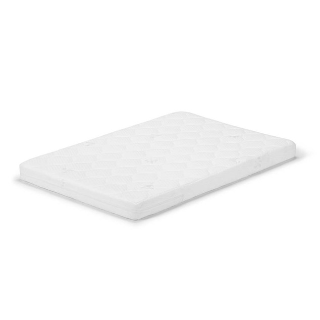 KINDERKRAFT SELECT Lesena posteljica Koya s funkcijo ograje, vključno z vzmetnico White, Premiu