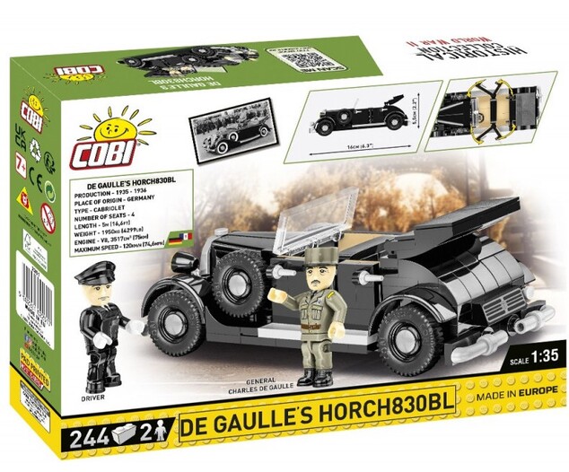 Cobi 2261 Horch 830 BL General Charles de Gaulle