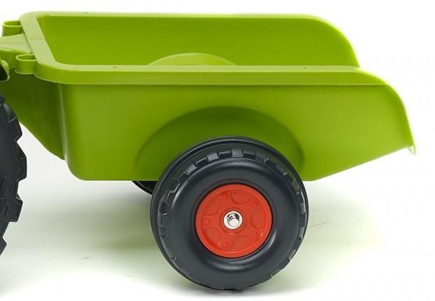 Falk Tractor de pedales 2040A Claas Arion con remolque