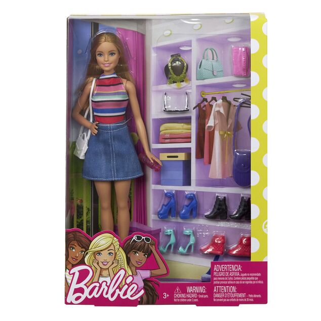 Mattel Barbie® muñeca y zapatos de moda, FVJ42