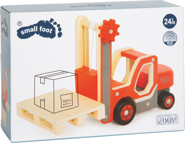 small foot Drevený vysokozdvižný vozík s paletou