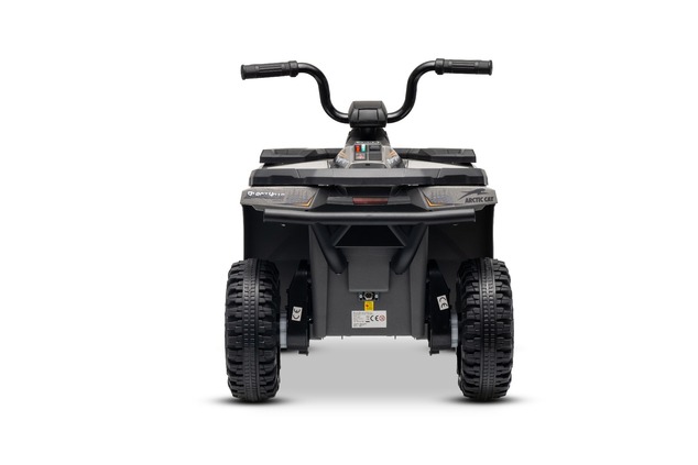 Licencovaná elektrická štvorkolka Arctic Cat 12V so zadným pohonom, sivá, LED svetlá, Líti