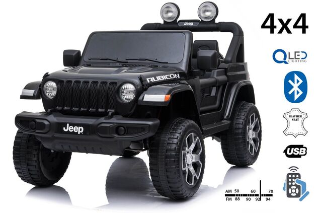 Elektrické autíčko JEEP Wrangler, Jednomiestne, čierne