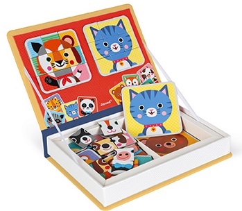 Janod Magnetibook Zvieratá Puzzle Magnetická kniha pre deti