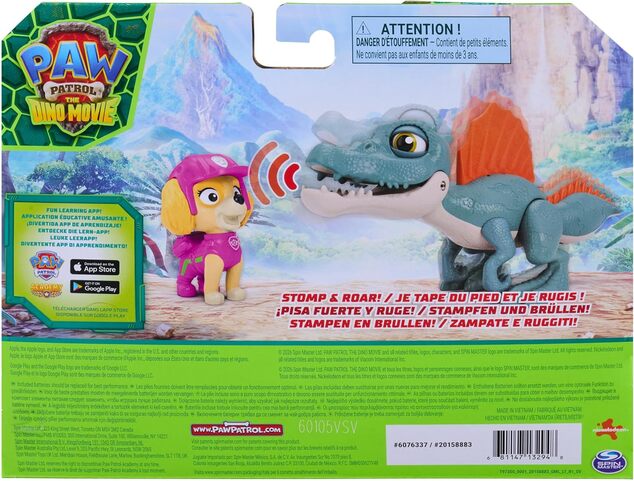 Spin Master Paw Patrol Dino figura con suoni + Skye