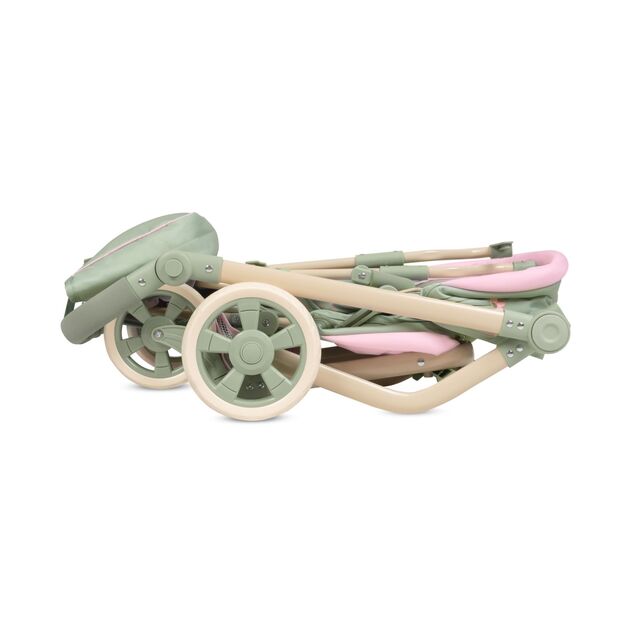 DeCuevas 90868 Passeggino pieghevole per bambole gemelle con borsa Botanic 2026 – 91 cm