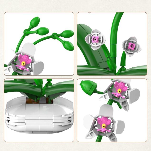 CADA Stavebnica Orchid 25,4 cm