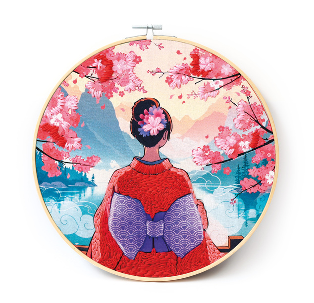 GRAINE CREATIVE Komplet punch needle Kimono