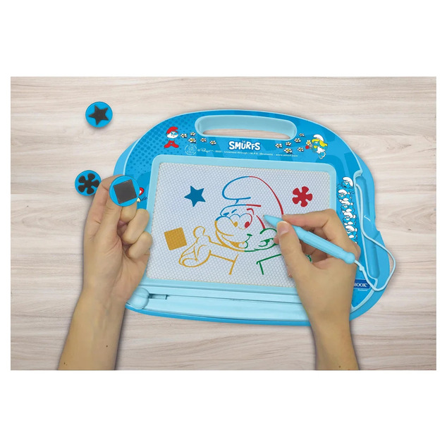 Lexibook Magnetische mehrfarbige Zeichentafel - Die Schlümpfe