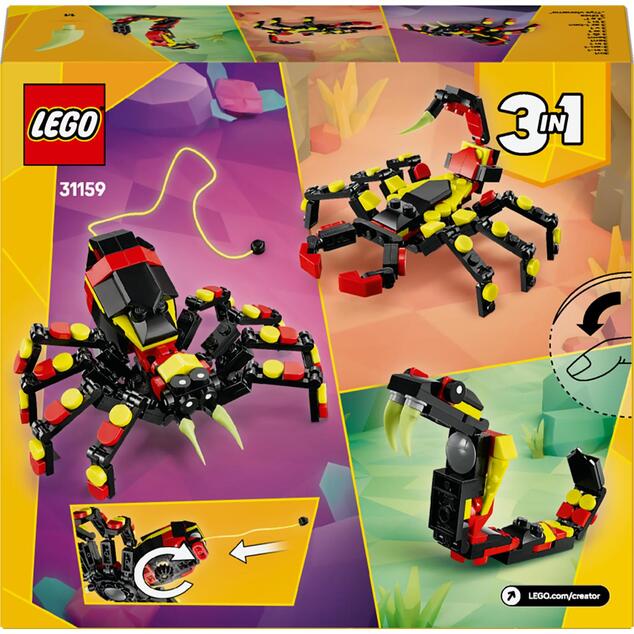 LEGO® Creator 3 v 1 31159 Divoké zviera: Prekvapivý pavúk