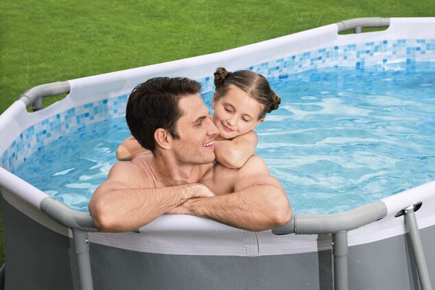 Bestway 5614A Piscine hors-sol Power Steel ovale 305x200x84 cm