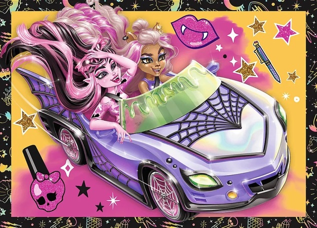 Trefl Puzzle Monster High: Elektrizujúci deň 4v1