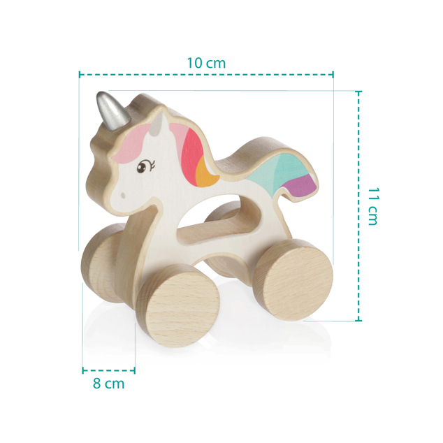 Drevený jazdiaci jednorožec, Unicorn