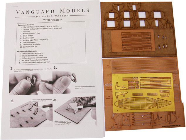 Vanguard Models Pinnácia čln 28" 1:64 kit