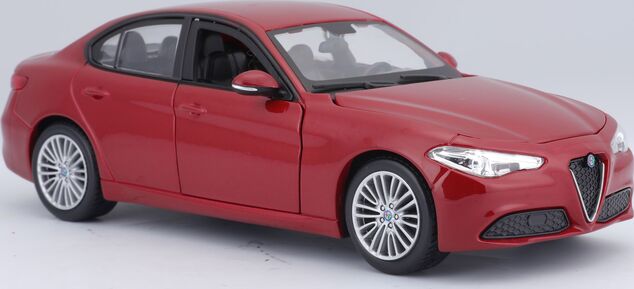 Bburago 1:24 Plus Alfa Romeo Giulia (2016) Metallic Rot