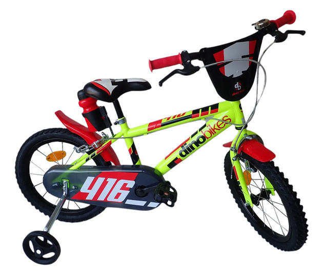 Dino Bikes - Детски велосипед 16" 416US - зелено - черен 2020