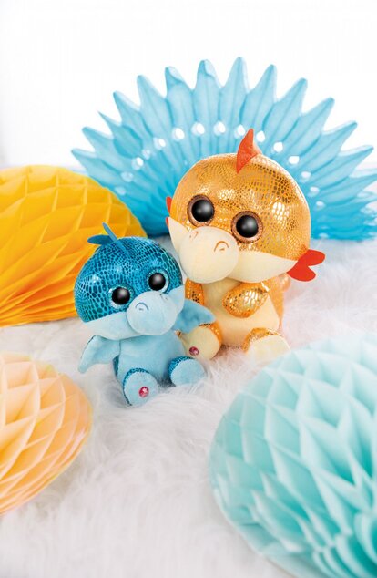 NICI Glubschis peluche Dragon Jet-Jet 15cm, blu