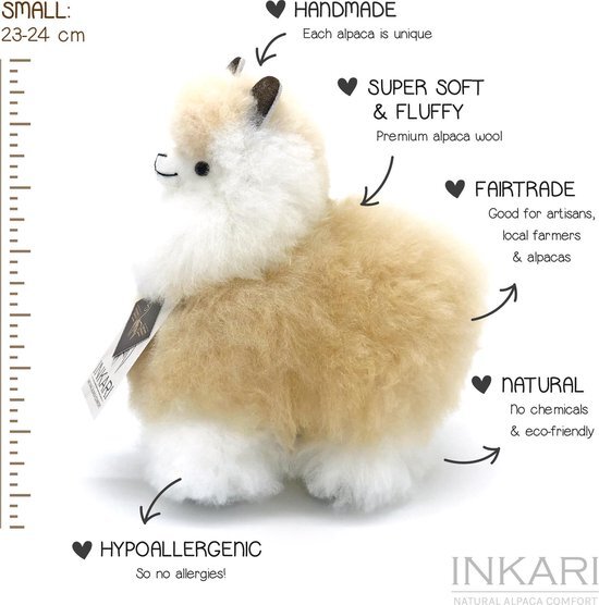 Jucărie de plus Alpaca MIC – VANILIE