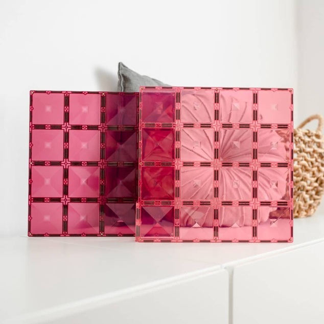CONNETIX® Rainbow Pink &amp; Berry Ba Base Plate 2ks