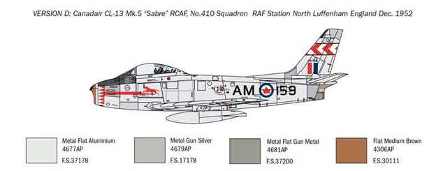 Model Kit letadlo 2799 - F-86E “Sabre” (1:48)