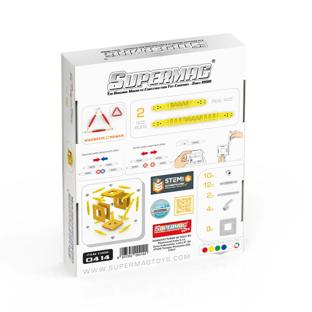SUPERMAG magnetická stavebnica Geometry 36ks