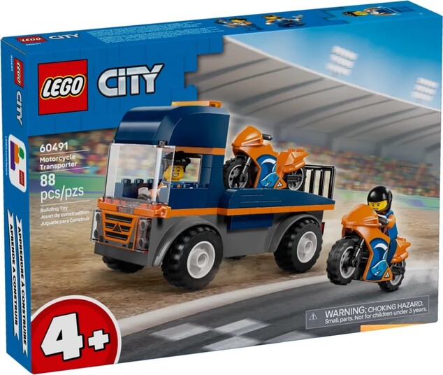 LEGO® City 60491 Motorrad-Transporter